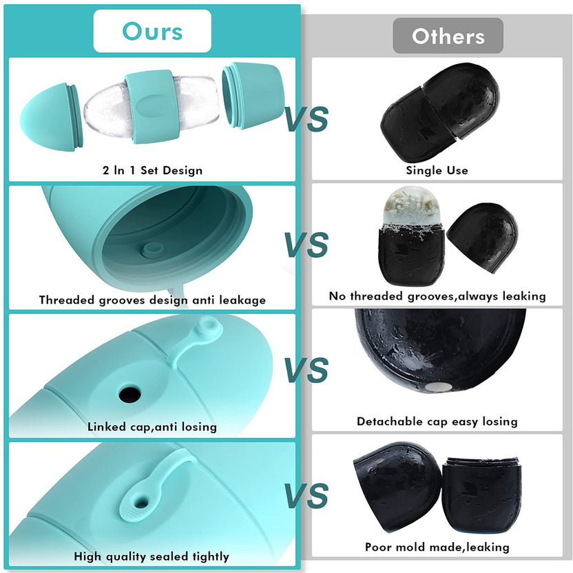Fill silicone ice face roller